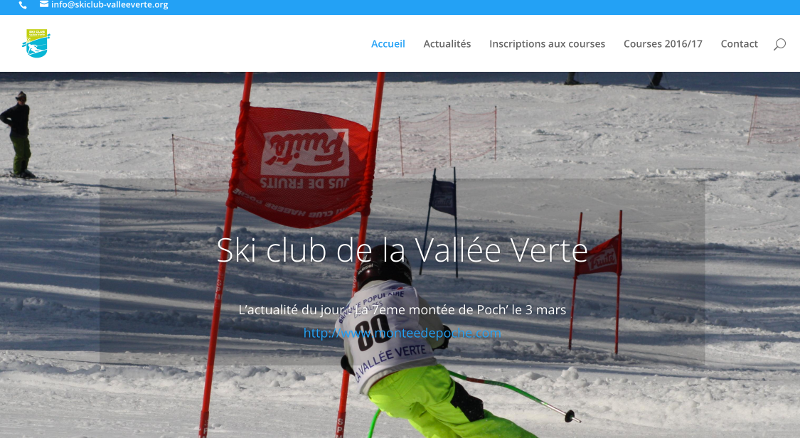 Le nouveau site WEB du ski club